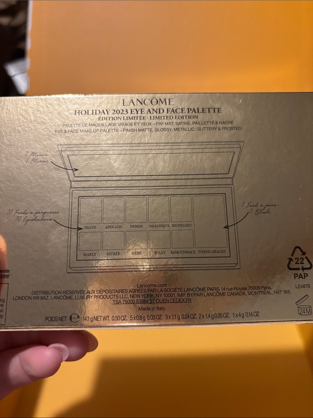 Lancôme Holiday 2023 Eyeshadow Face Palette Limited Edition NEW in box - Picture 4 of 4
